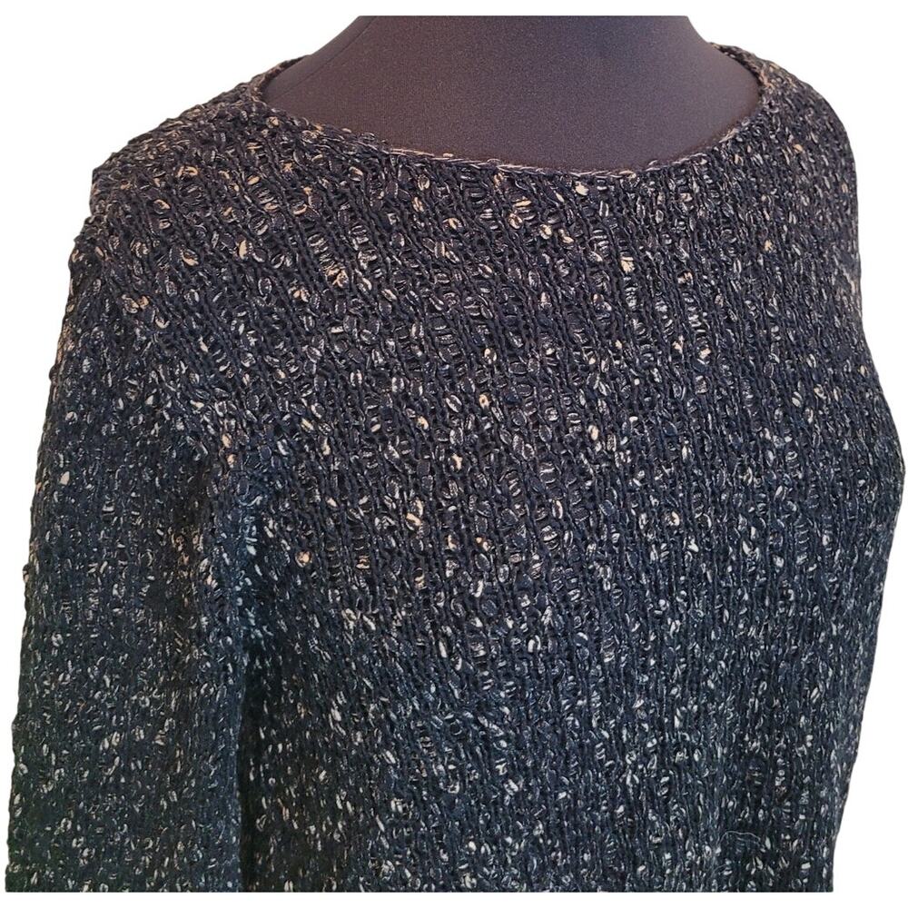 Eileen Fisher Organic Cotton Knubby Knit Sweater M